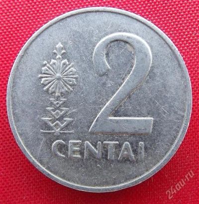 Лот: 2689514. Фото: 1. (№2513-2/LF) 2 цента 1991 (Литва... Страны СНГ и Балтии
