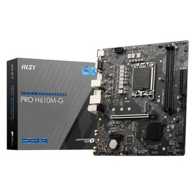 Лот: 25087001. Фото: 1. Материнская плата MSI Pro H610M-G. Материнские платы
