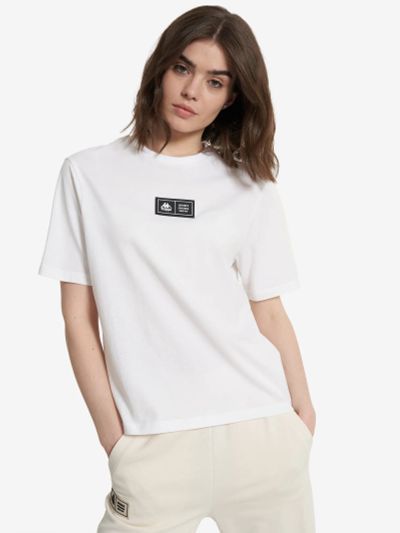 Лот: 25538833. Фото: 1. Футболка женская Kappa, Белый. Другое (спортивная одежда)