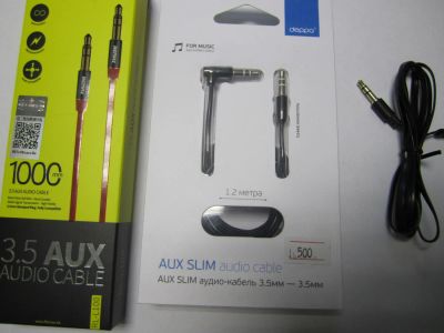 Лот: 9035232. Фото: 1. 3.5 AUX Audio cable| 3.5 Миниджек... Шлейфы, кабели, переходники