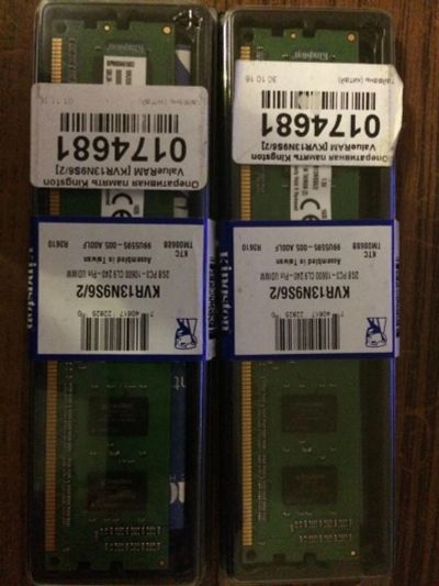 Лот: 10900358. Фото: 1. ddr3 2*2 gb kingston 1333. Оперативная память