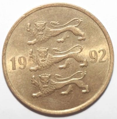 Лот: 4562172. Фото: 1. 20 сенти (сентов) 1992 год. Эстония. Европа