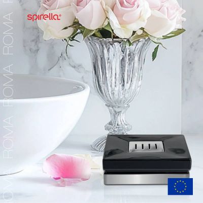 Лот: 24943167. Фото: 1. Мыльница Spirella Roma, цвет черный... Аксессуары для ванной