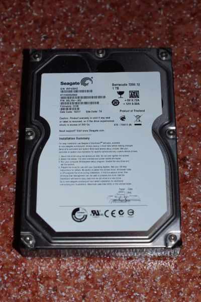 Лот: 3304282. Фото: 1. Неисправный HDD Seagate ST31000528AS... Жёсткие диски (HDD)