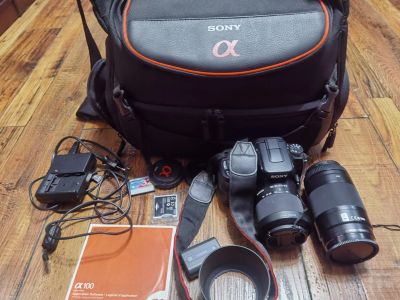 Лот: 25300805. Фото: 1. Фотоаппарат Sony A 100. Цифровые зеркальные