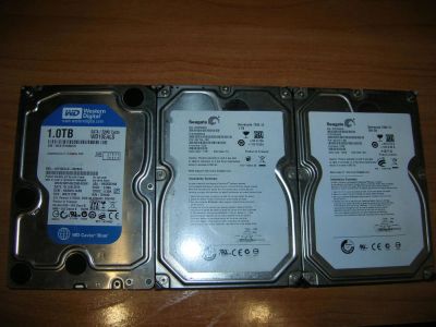 Лот: 9387626. Фото: 1. 3 неисправных жёстких диска (1Tb... Жёсткие диски (HDD)