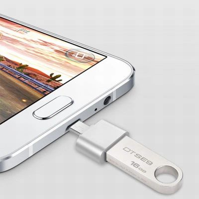 Лот: 9868482. Фото: 1. Переходник OTG USB - micro USB... Дата-кабели, переходники