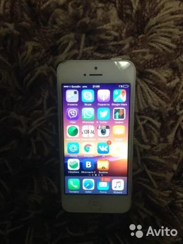 Лот: 6588320. Фото: 1. iphone 5 32GB беленький. Смартфоны