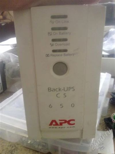 Лот: 1857092. Фото: 1. ИБП "APS Back-UPS CS 650". ИБП, аккумуляторы для ИБП