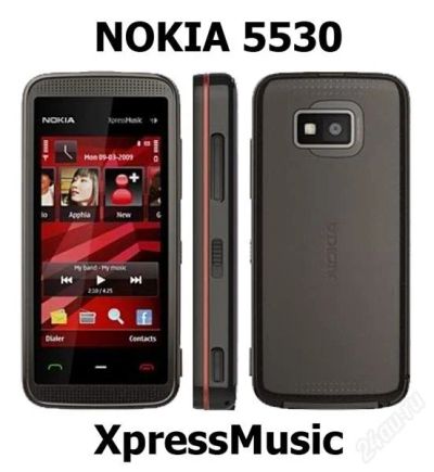 Лот: 1172459. Фото: 1. Nokia 5530 XpressMusic Black Red... Смартфоны