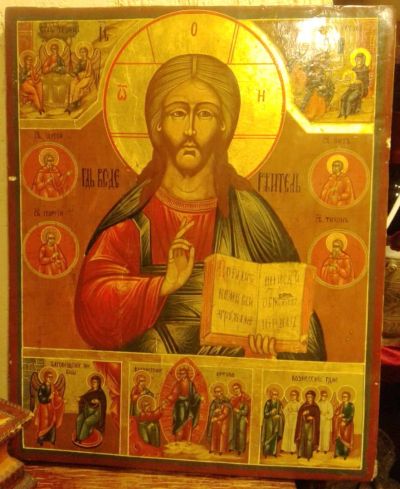 Лот: 16423524. Фото: 1. икона Спас Нерукотворный, большая... Произведения