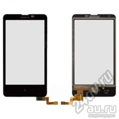 Лот: 12968308. Фото: 1. Тачскрин Nokia X Dual RM-980 Черный... Дисплеи, дисплейные модули, тачскрины