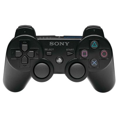Лот: 12036062. Фото: 1. Геймпад PS3 Dual Shock черный. Аксессуары для игровых приставок, консолей, геймпады
