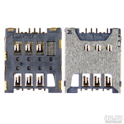 Лот: 13408994. Фото: 1. Коннектор SIM Microsoft 535 Dual... Другое (запчасти, оборудование)