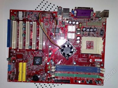 Лот: 203936. Фото: 1. Nvidia NForce420 MS-6570 socket... Материнские платы