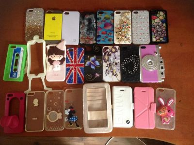 Лот: 9921183. Фото: 1. чехлы для iphone 5 одним лотом... Чехлы, бамперы