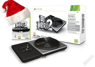 Лот: 1312383. Фото: 1. Xbox360 Игра DJ Hero 2 + диджейский... Игры для консолей