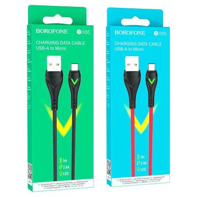 Лот: 22145863. Фото: 1. Кабель BOROFONE microUSB BX-65... Дата-кабели, переходники