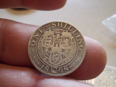 Лот: 14566079. Фото: 1. 1 шиллинг, Великобритания, старинный-1898... Великобритания и острова