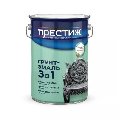 Лот: 24088236. Фото: 1. Грунт-эмаль Престиж, по ржавчине... Краски, лаки, растворитель