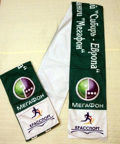 Лот: 3891231. Фото: 1. Шарф 2 шт. "Мегафон". Шарфы, платки