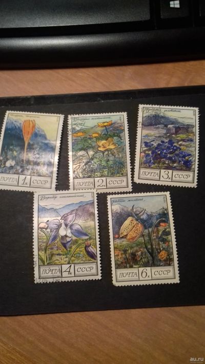 Лот: 18568331. Фото: 1. серия гашеная 1976, ноябрь. Цветы... Марки