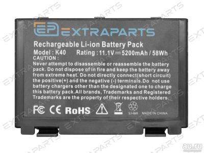 Лот: 15963947. Фото: 1. Аккумулятор ASUS K40 (5200mAh... Аккумуляторы