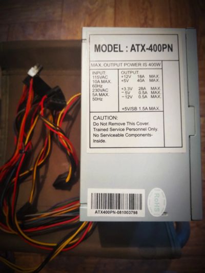 Лот: 16640504. Фото: 1. БП ATX 400W 20+4 pin. Корпуса, блоки питания