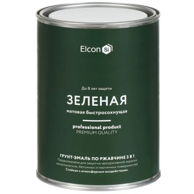 Лот: 24088171. Фото: 1. Грунт-эмаль Elcon, 3в1 матовая... Краски, лаки, растворитель