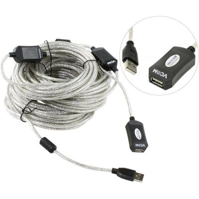 Лот: 20280877. Фото: 1. Кабель удлинительный USB2.0 Am-Af... Шлейфы, кабели, переходники