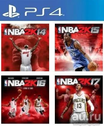 Лот: 4465132. Фото: 1. NBA 2K17/16/15/14 (nba 2k17/nba... Игры для консолей