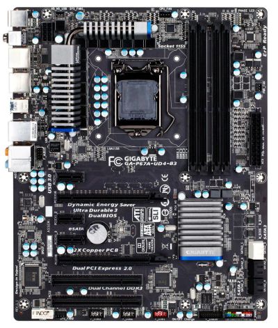 Лот: 17295660. Фото: 1. Платформа LGA1155 Gigabyte GA-P67A-UD4-B3... Материнские платы