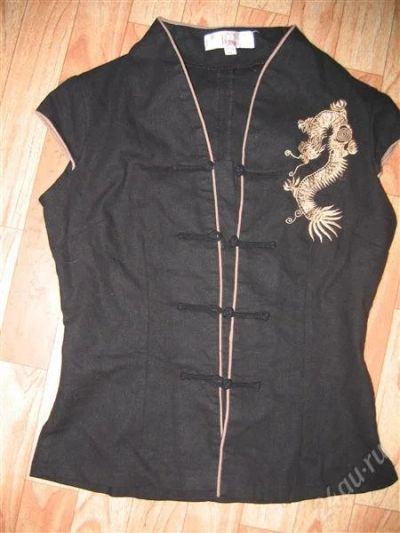 Лот: 1894462. Фото: 1. Рубашка в китайском стиле разм... Блузы, рубашки, водолазки