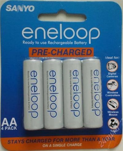 Лот: 1145657. Фото: 1. AA (АА) аккумуляторы Sanyo ENELoOP... Батарейки, аккумуляторы, элементы питания