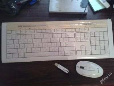 Лот: 2557983. Фото: 1. Клавиатура + мышь Genius Wireless... Клавиатуры и мыши