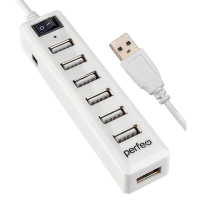 Лот: 25010419. Фото: 1. USB_Хаб 7xUSB_2.0 Perfeo PF-H034... USB хабы