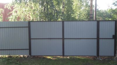 Лот: 8051700. Фото: 1. Ворота из профлиста. Ворота, заборы, шлагбаумы