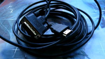 Лот: 10443846. Фото: 1. Кабель HDMI-DVI 5 метров. Шлейфы, кабели, переходники