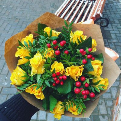Лот: 7262261. Фото: 1. Сборный букет. Цветы на Щорса... Свежие цветы