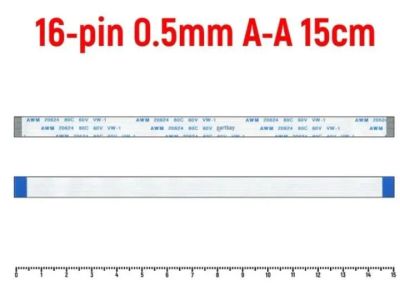Лот: 21733337. Фото: 1. Шлейф 16 pin, 15 см, шаг 0.5... Шлейфы, кабели, переходники