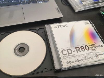 Лот: 18565751. Фото: 1. Диск CD-R TDK Ink Print Disk 700mb... CD, DVD, BluRay