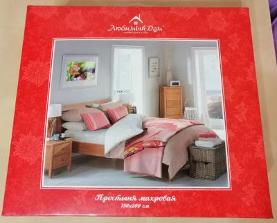 Лот: 14845541. Фото: 1. Простыня махровая Бабочки. Постельное бельё