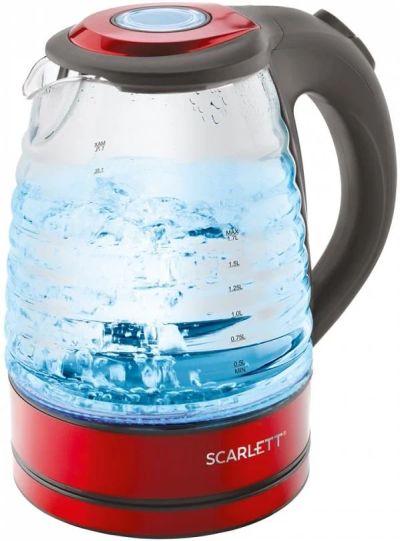 Лот: 13790300. Фото: 1. Электрочайник SCARLETT SC EK 27G62. Чайники, кофемашины, кулеры
