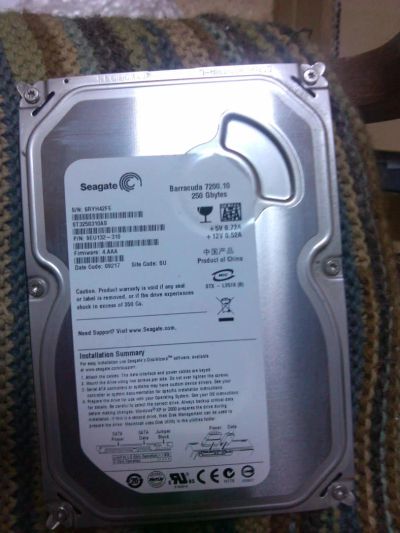 Лот: 4431936. Фото: 1. Seagate ST3250310AS, 7200, 250GB... Жёсткие диски (HDD)