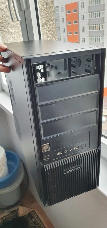 Лот: 16179035. Фото: 1. корпус Cooler master с блоком... Корпуса, блоки питания