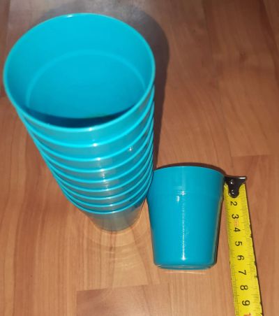 Лот: 25634103. Фото: 1. стопка голубая пластиковая 10... Рюмки, стопки