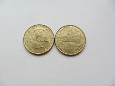 Лот: 14939545. Фото: 1. Италия 200 лир 1996 " 100 лет... Европа
