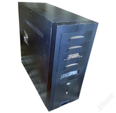 Лот: 2722479. Фото: 1. Корпус ATX Microlab чёрный. Корпуса, блоки питания