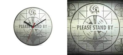 Лот: 6408346. Фото: 1. Часы Fallout. настенные 19,5х19... Часы настенные, настольные