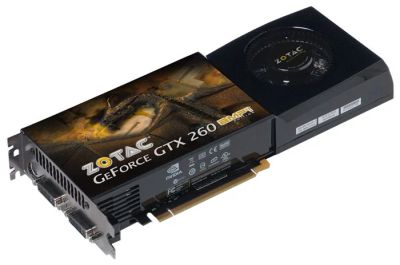Лот: 4899648. Фото: 1. zotac ge force gtx 260 896mb 448... Видеокарты